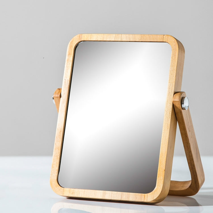 Wood Bathroom Accessories Standable Desktop Decoration  Dresser Mirror