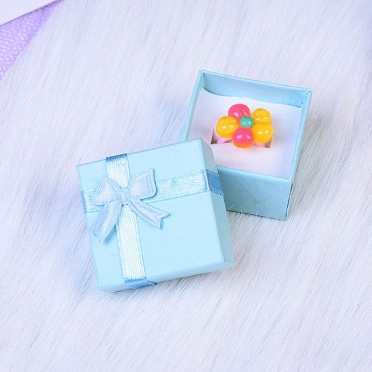 24 PCS Embossed Ring Box Jewelry Box Jewelry Storage Box, Size:4x4x3cm