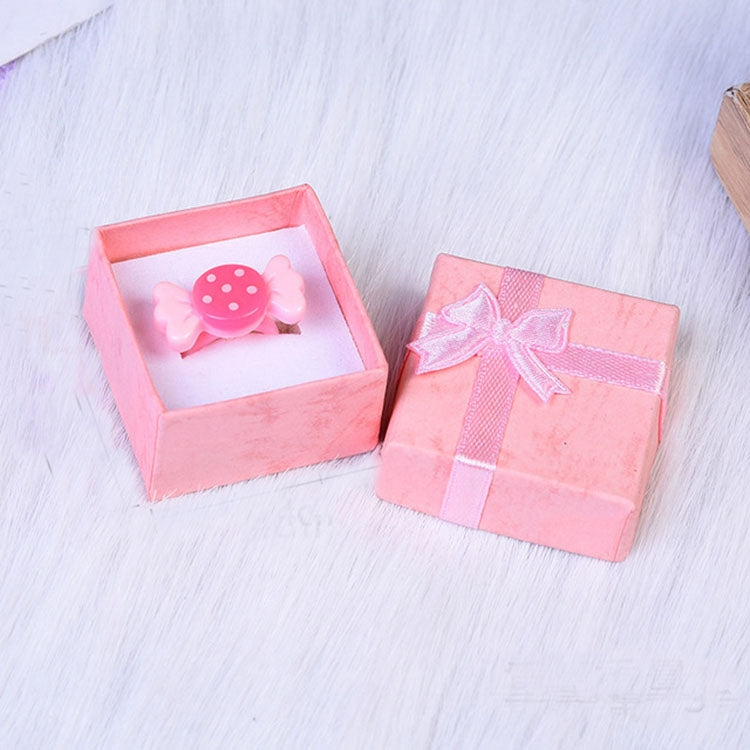 24 PCS Embossed Ring Box Jewelry Box Jewelry Storage Box, Size:4x4x3cm