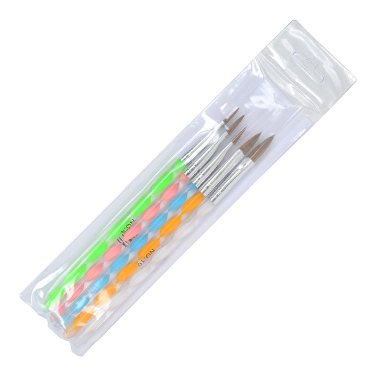3 PCS Nail Articulating Pen Acrylic Color Rod 3D Crystal Pen