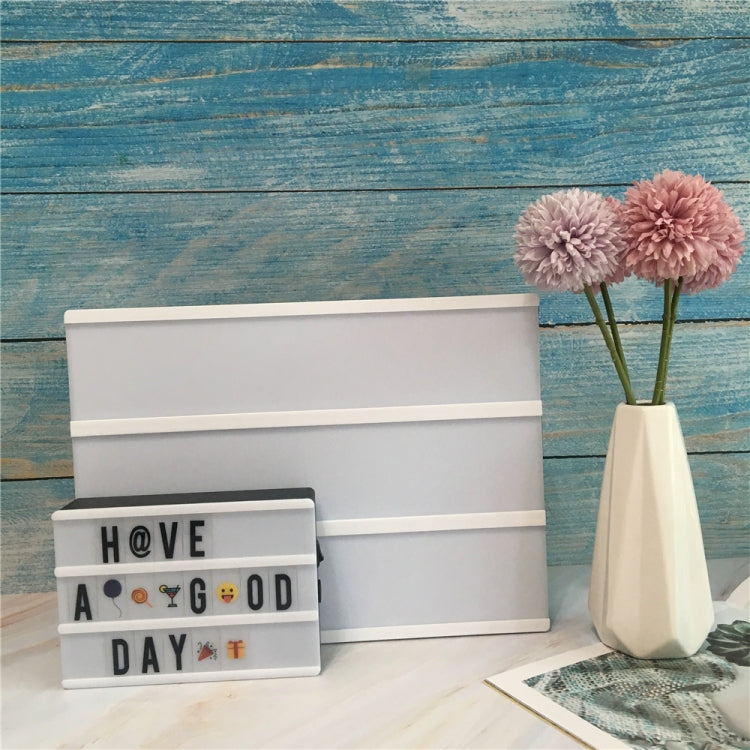 DIY A4 Size LED Combination Light Box Night Table Lamp DIY BLACK Letters Cards USB Powered Lightbox