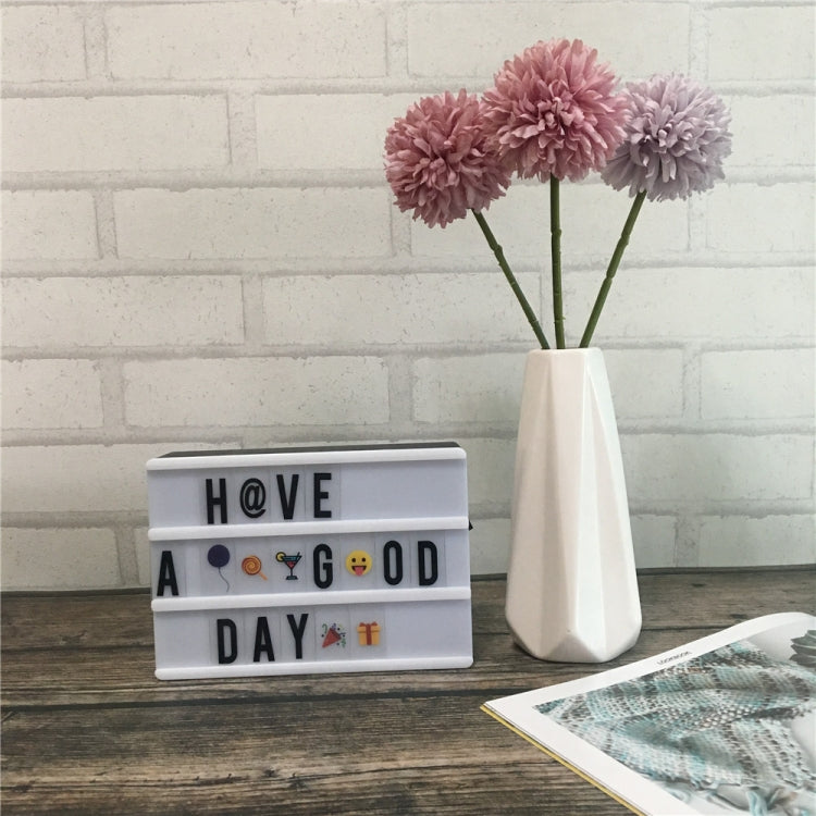 DIY A4 Size LED Combination Light Box Night Table Lamp DIY BLACK Letters Cards USB Powered Lightbox
