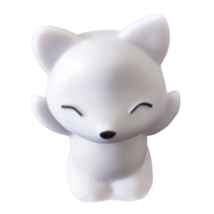 5 PCS 7 Changing Colors Lovely Fox Shape LED Night Light Decoration Bedside Lamp Home Bedroom Desktop Light