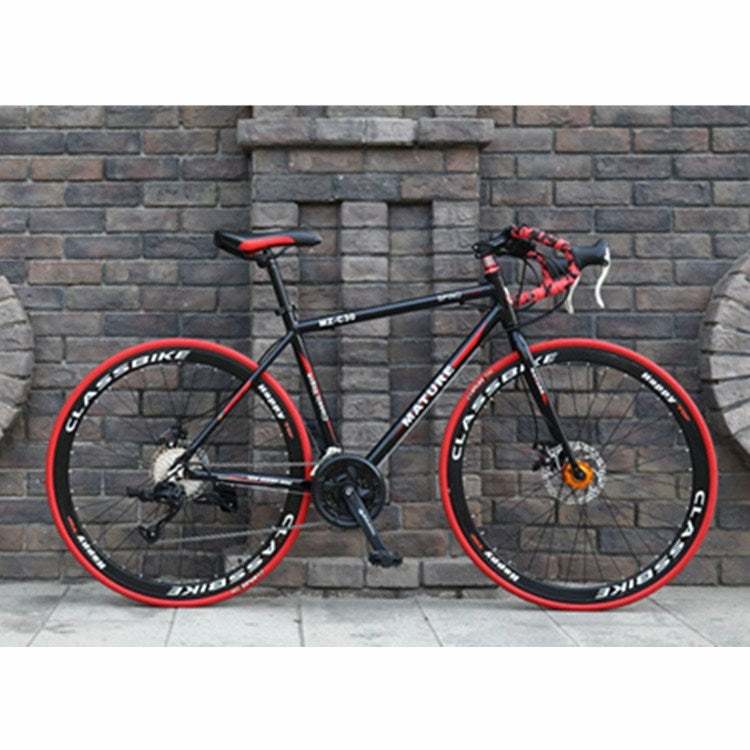 27 inch MZ-C30  Aluminum Alloy Road Bike With Double-disc Brake 700C Variable Speed Student Bicycle 30 Speed