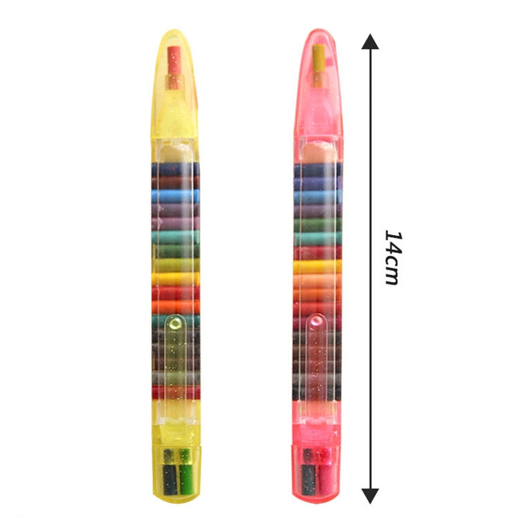 20 PCS Creative Personality Crayons 20 Color Crayons Safe Non-toxic Environmental Protection Student Crayons