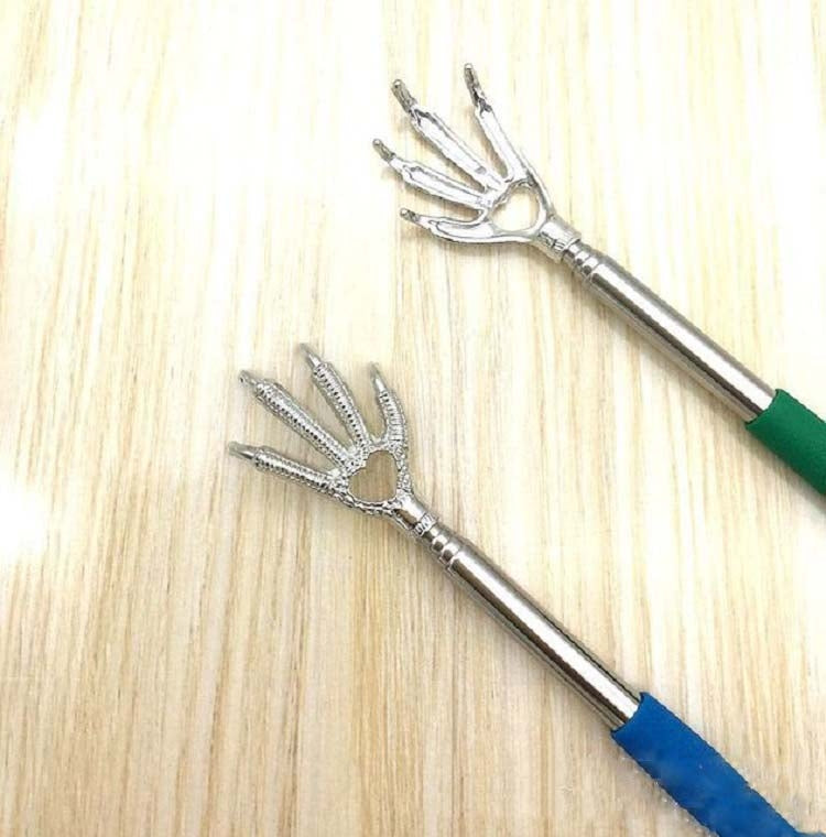10 PCS Eagle Claw Stainless Steel Telescopic Tickle Scratcher(Random Color Delivery)