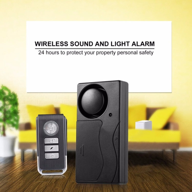 Remote Control Wireless Vibration Alarm Security Detector