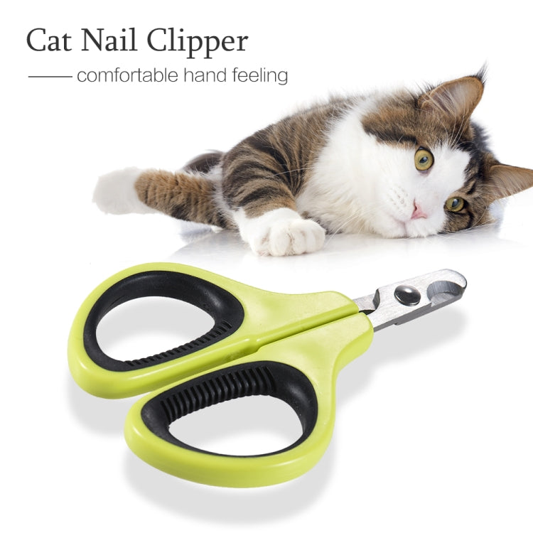 2 PCS Pet Nail Clippers Cat Nail Scissors Cutter Trimmer(Green)