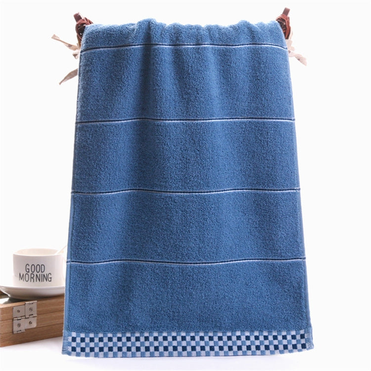 Thick Cotton Absorbent Double-Sided Towel, Color:Blue