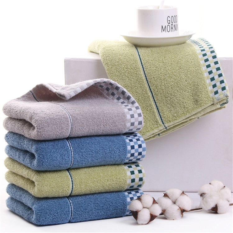 Thick Cotton Absorbent Double-Sided Towel, Color:Green
