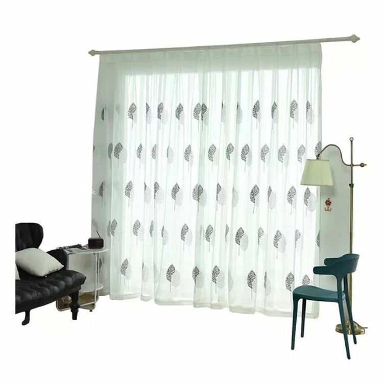 Embroidered Tulle Window Curtains for Living Room Bedroom  Kitchen Window Drapes