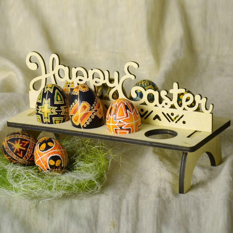 Wooden Easter Egg Stand Home Decoration