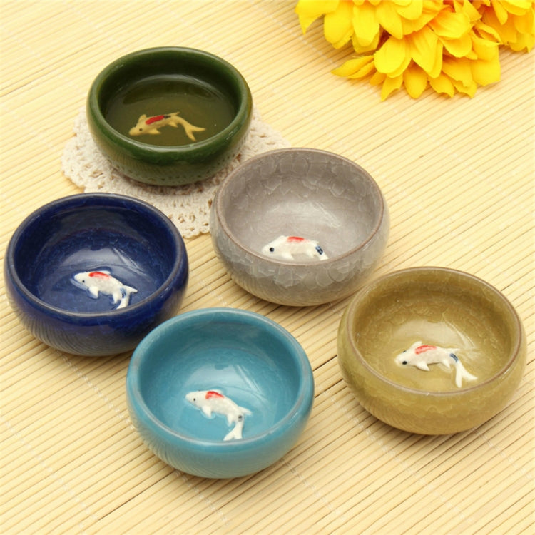 Water Shallow Water Washing Brush Writing Room Four Treasures Colorful Fish Water Bowl Teacups
