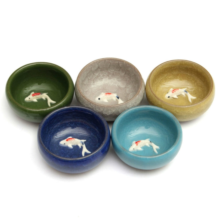 Water Shallow Water Washing Brush Writing Room Four Treasures Colorful Fish Water Bowl Teacups