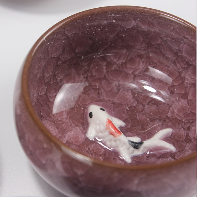 Water Shallow Water Washing Brush Writing Room Four Treasures Colorful Fish Water Bowl Teacups