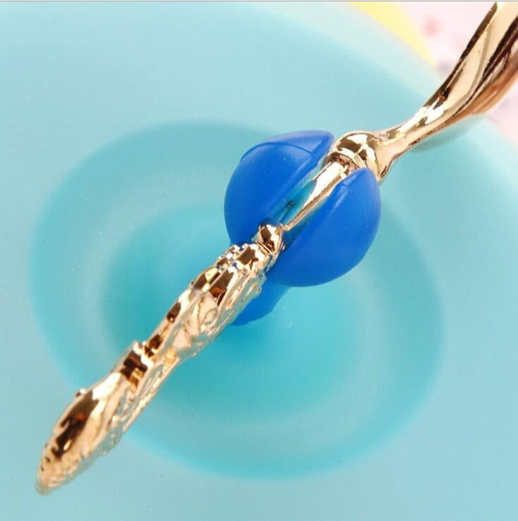 3 PCS  Silicone Water Lid Anti-dust Cup Cover Fixed A Spoon, Random Color Delivery