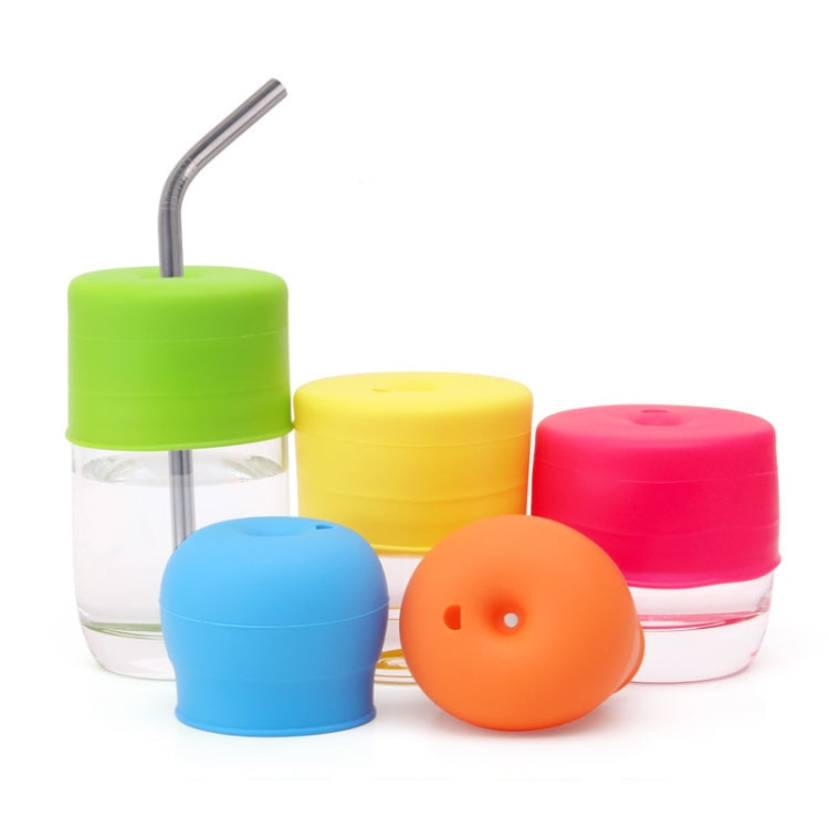 Straw Cup Lid Silicone Leakproof Cup Lid for Children