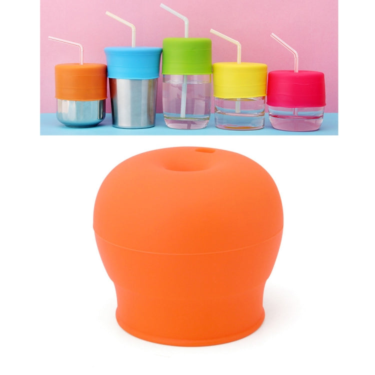 Straw Cup Lid Silicone Leakproof Cup Lid for Children