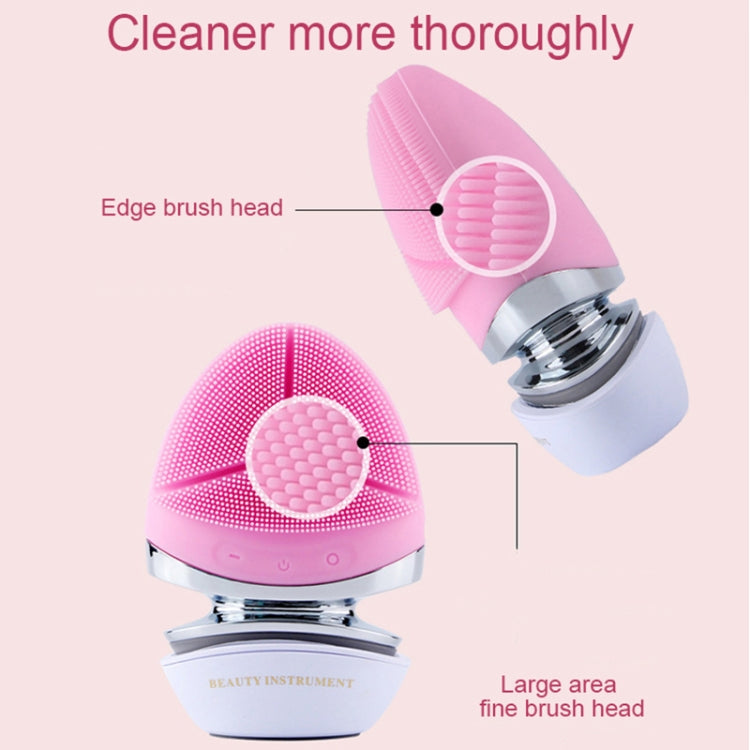 Multifunctional Ultrasonic Face and Eye Electric Warm Silicone Cleansing Instrument