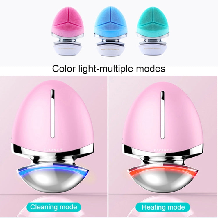 Multifunctional Ultrasonic Face and Eye Electric Warm Silicone Cleansing Instrument
