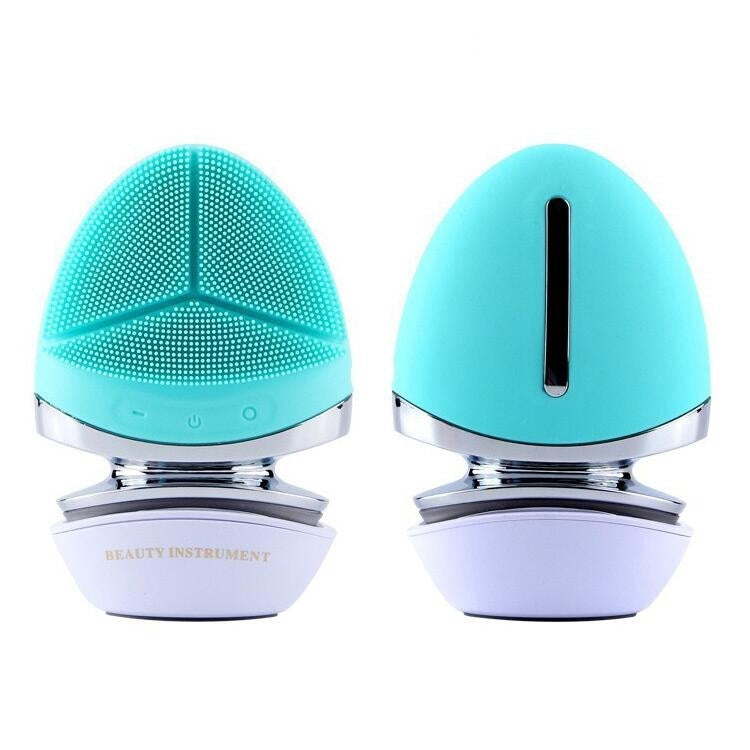 Multifunctional Ultrasonic Face and Eye Electric Warm Silicone Cleansing Instrument