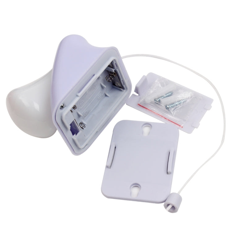 For Bedroom Corridor Toilet Wire Switch Portable Wall Mount Cabinet Lamp Night Light AAA Battery LED Bulb