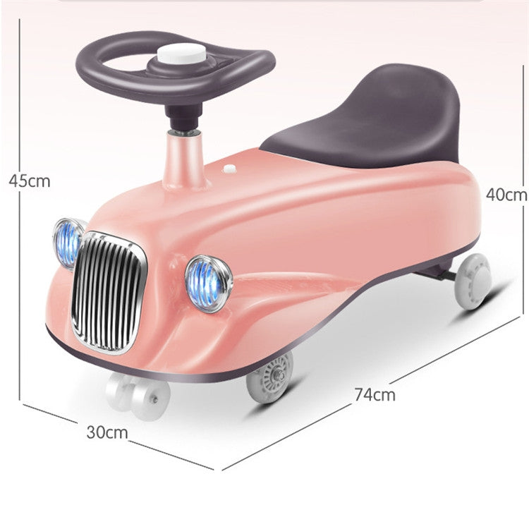 Childrens Twisting Car Anti-side-fall Childrens Swing Car Scooter