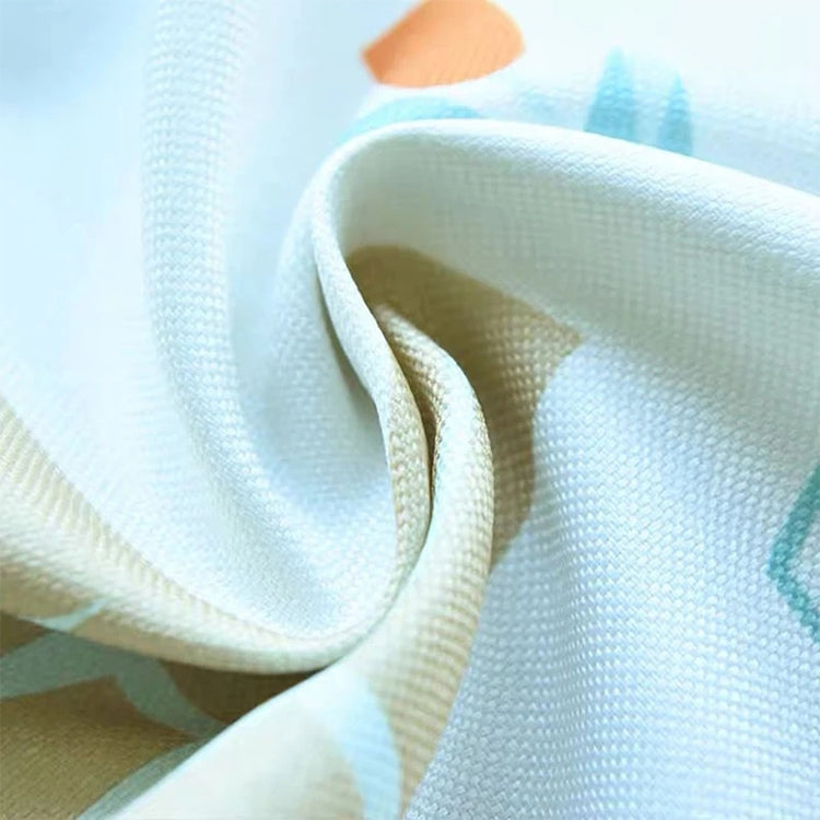 Simple Modern Plant Imitation Linen Personality Curtains Living Room Bedroom Children's Room Curtains, Size:W3.0H2.7, Model:Punch Type