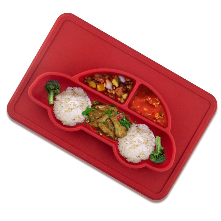 3 PCS Integrated Child Food Grade Silicone Square Car Plate