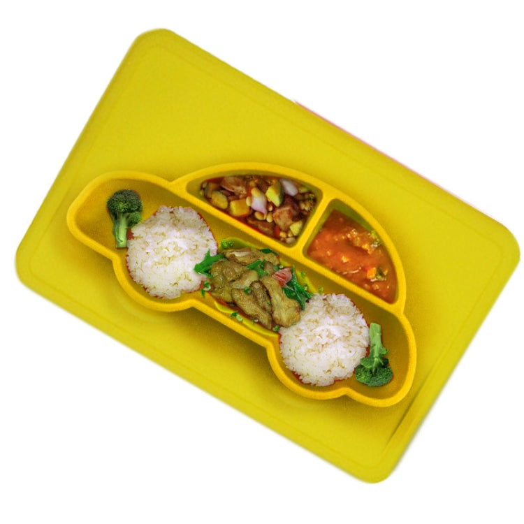 3 PCS Integrated Child Food Grade Silicone Square Car Plate
