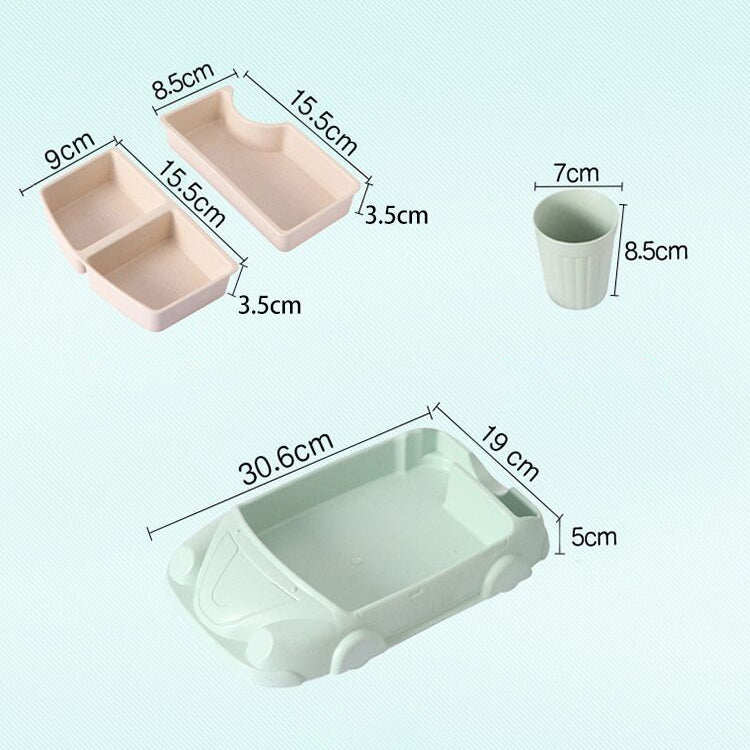 Bamboo Fiber Baby Cartoon Car Plate