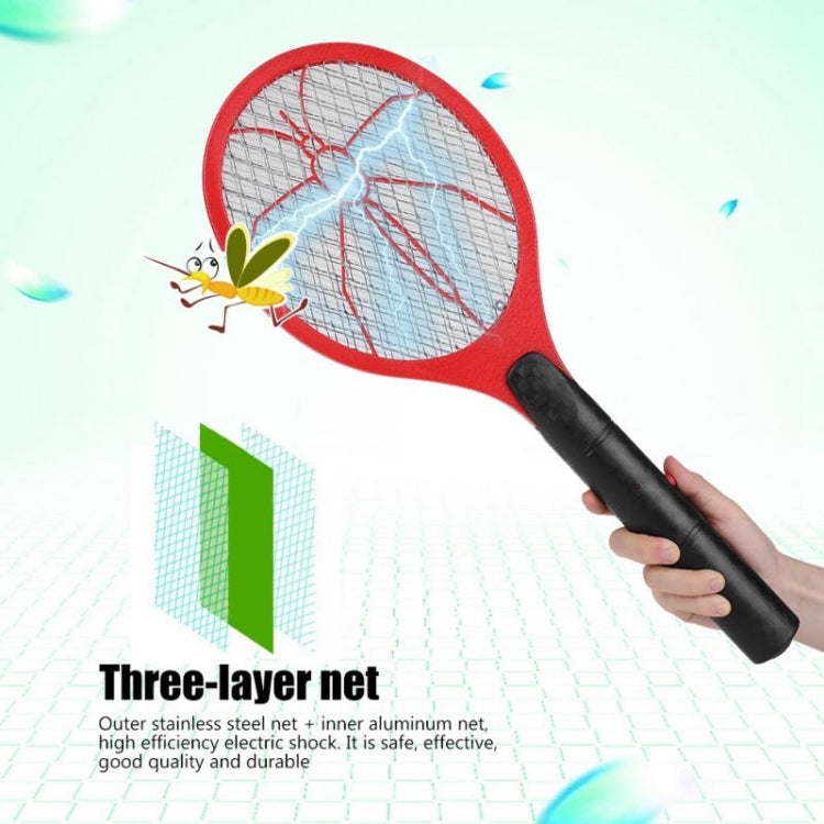 Cordless Battery Power Mosquito Killer Electric Fly Mosquito Swatter Bug Zapper Racket Insects Killer Anti Mosquito Swatter(Green)