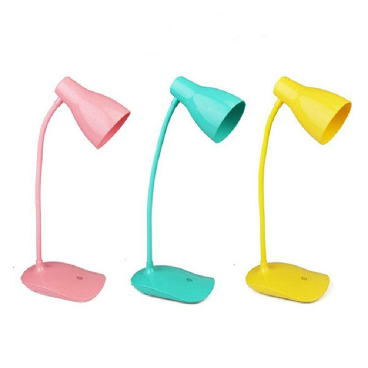 3W Touch Dimming LED Eye Protection Reading Light Learning Table Lamp, Random Color Delivery