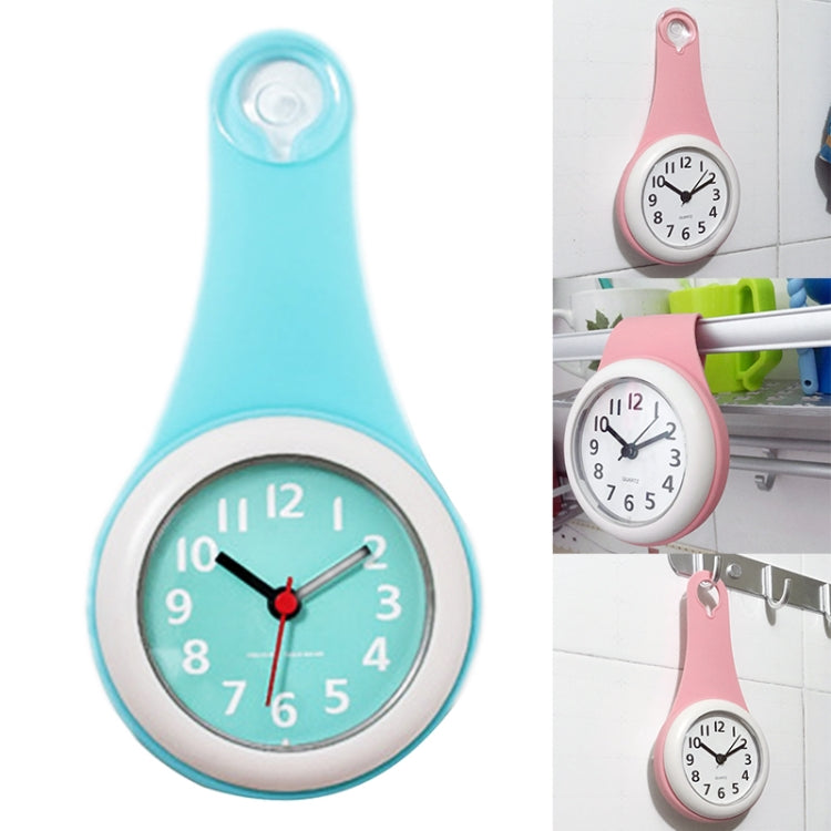 Simple Bathroom Clock Creative Wall Clock Kitchen Refrigerator Waterproof Mute Small Clock