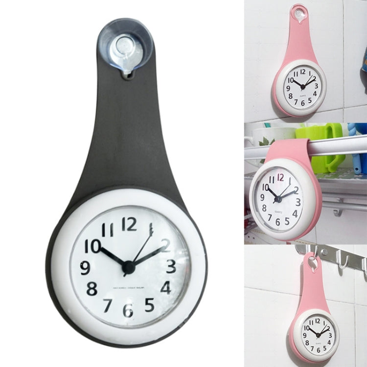 Simple Bathroom Clock Creative Wall Clock Kitchen Refrigerator Waterproof Mute Small Clock