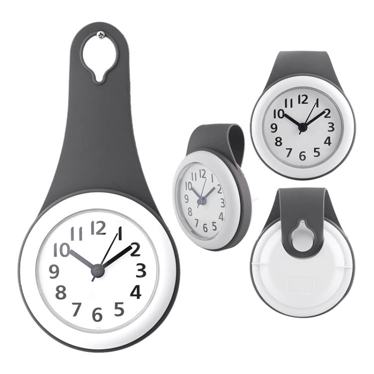 Simple Bathroom Clock Creative Wall Clock Kitchen Refrigerator Waterproof Mute Small Clock