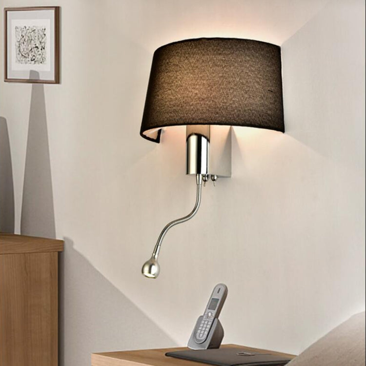 Stylish Minimalist Fabric Hotel Living Room Bedroom Aisle Wall Lamp, AC 220V