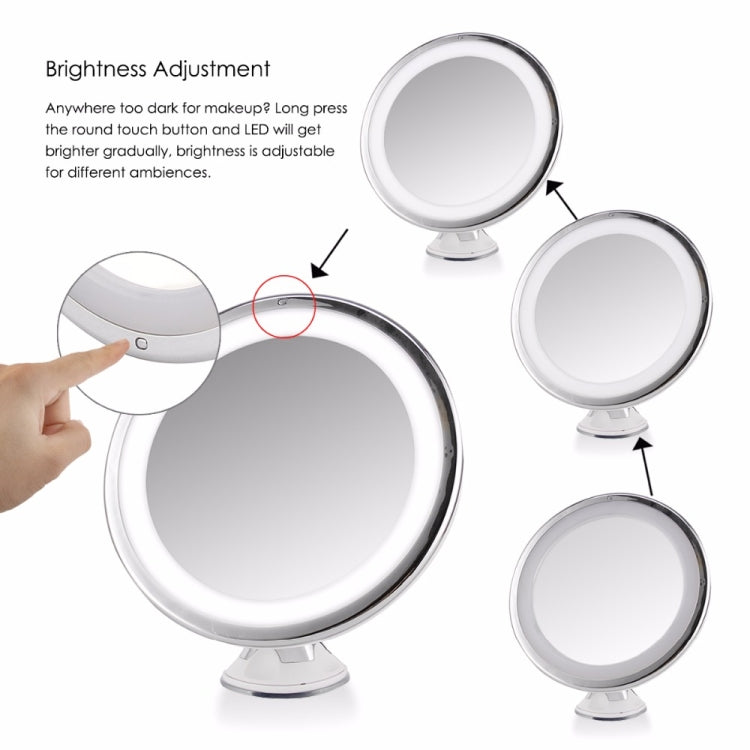 Touch Light Makeup Mirror Bathroom Countertop Mirror