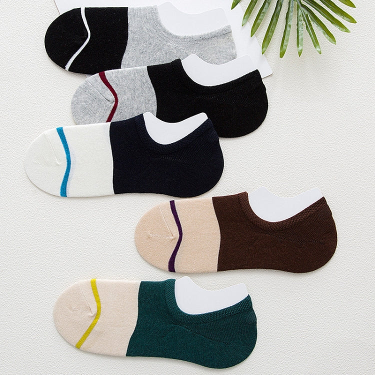 10 Pairs Summer Male Invisible Socks Man Cotton Casual Sailboat Socks
