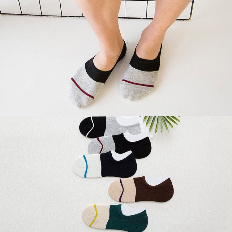 10 Pairs Summer Male Invisible Socks Man Cotton Casual Sailboat Socks