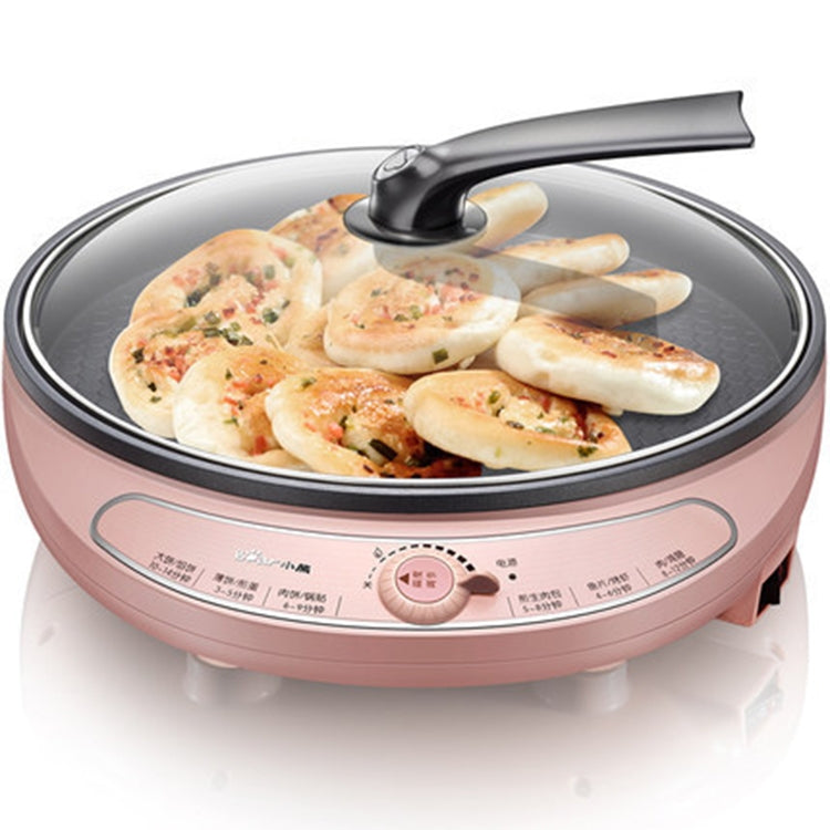 2 PCS Household Electric baking pan Cake Machine Fried Pan BBQ Pancake Pan(Pink)