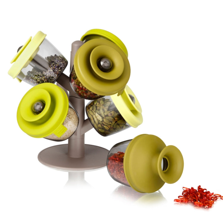 2 PCS 6 in 1 Creative Spice Tree Pots Seasoning Tanks Cans Set Pop Up Spice Rack
