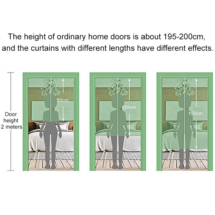 Cotton Linen Curtains Kitchen Bedroom Partition Curtain Blackout Half Curtain Door Cloth, Size:80cm x 90cm