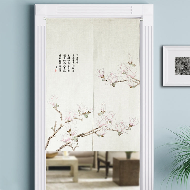 Cotton Linen Curtains Kitchen Bedroom Partition Curtain Blackout Half Curtain Door Cloth, Size:85cm x 90cm