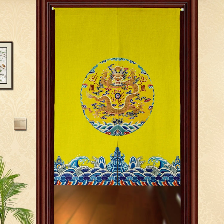 Cotton Linen Curtains Kitchen Bedroom Partition Curtain Blackout Half Curtain Door Cloth, Size:80cm x 120cm