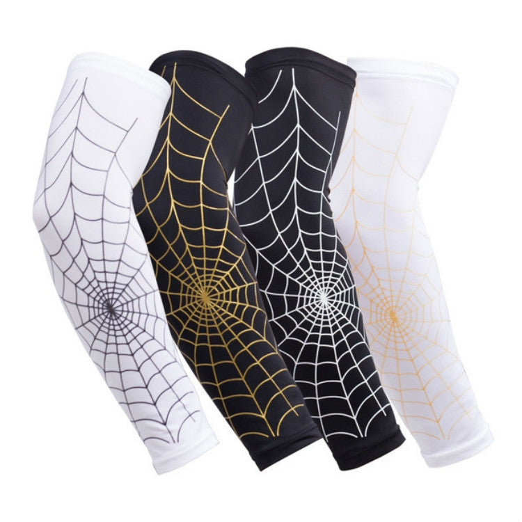 Professional Basketball Sports Spider Web Arm Guards Anti-skid Lengthened Elbow Guards, Size:L(Random Color Delivery)