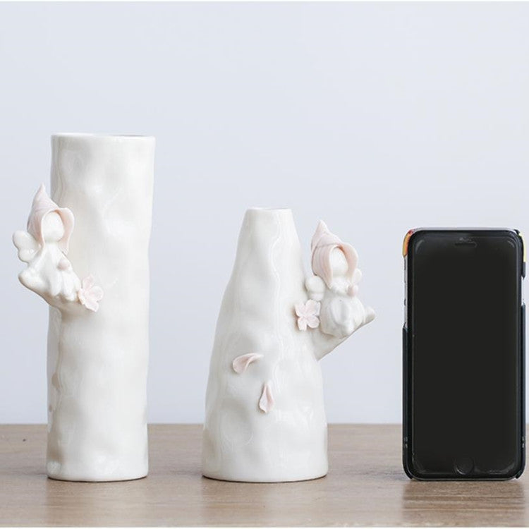 Ceramic Flowers Vass Home Wedding Decoration, Style:Anna Little Pink Cap B