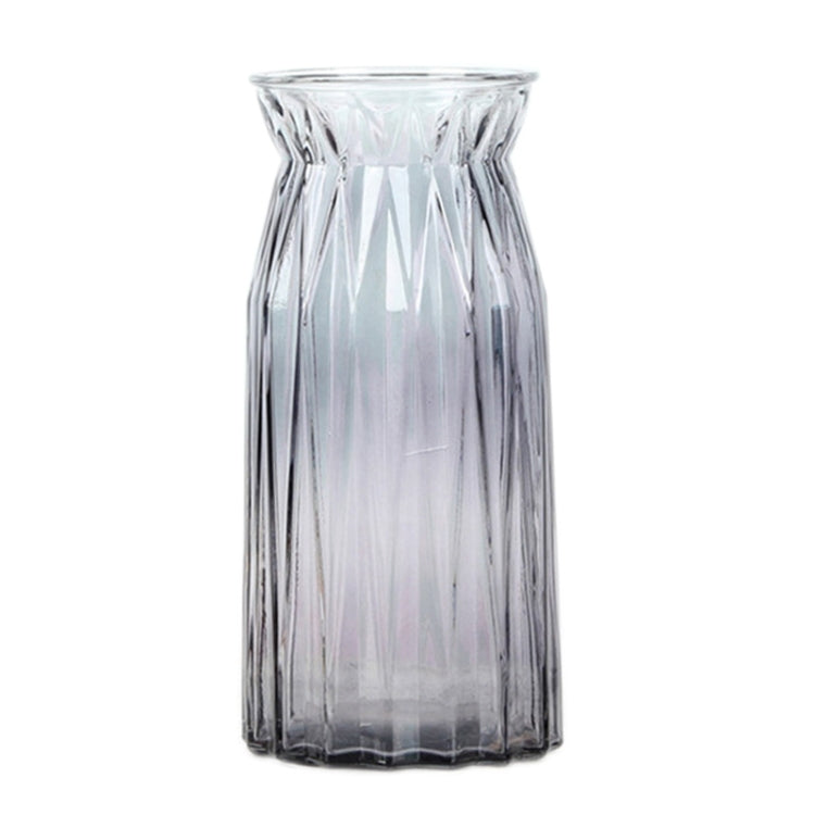Contracted Transparent Glass Vase Origami Flower Arranging Plants  Household  Desktop Furnishing Articles, Size:Large