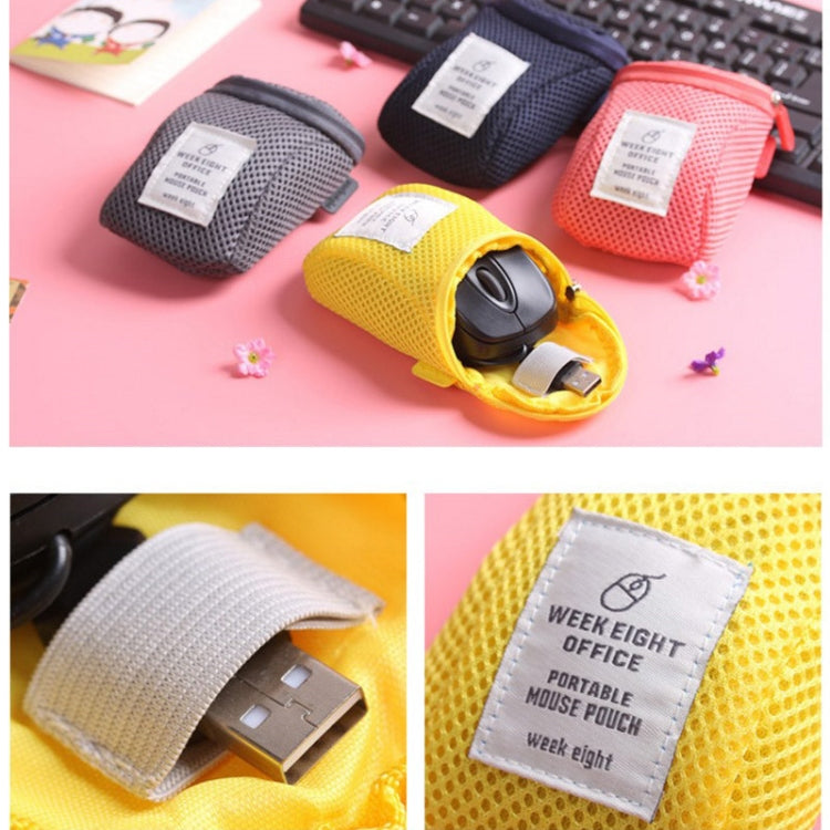 2 PCS Mouse Storage Bag Travel Portable Shockproof Digital Protective Case