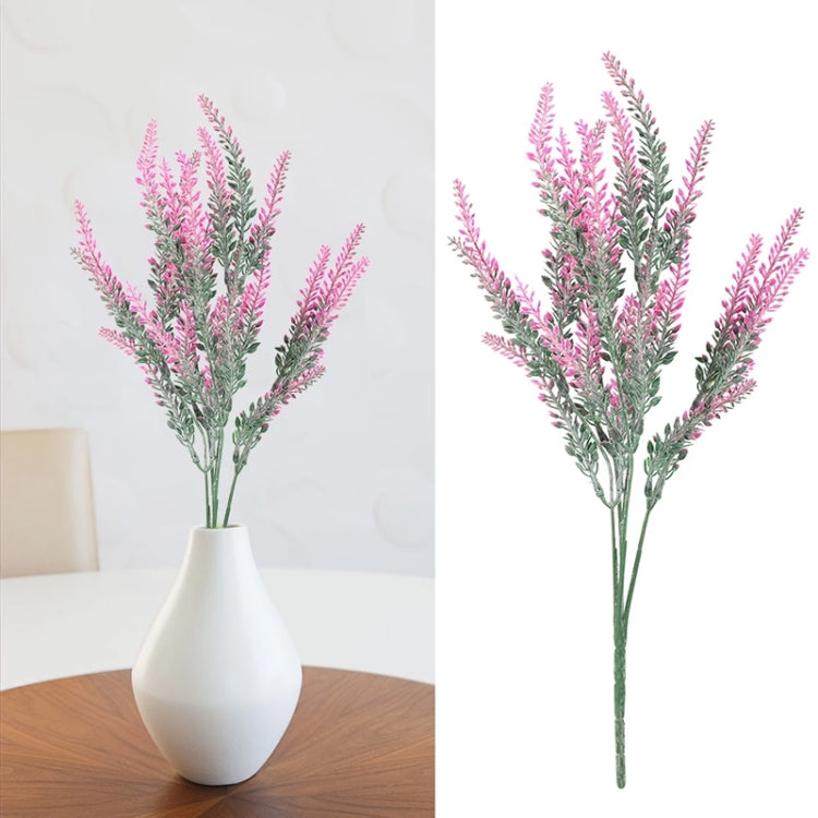 5 PCS Romantic Lavender Flower Silk Artificial Flowers Fake Flowers Grain Decorative Simulation Plants